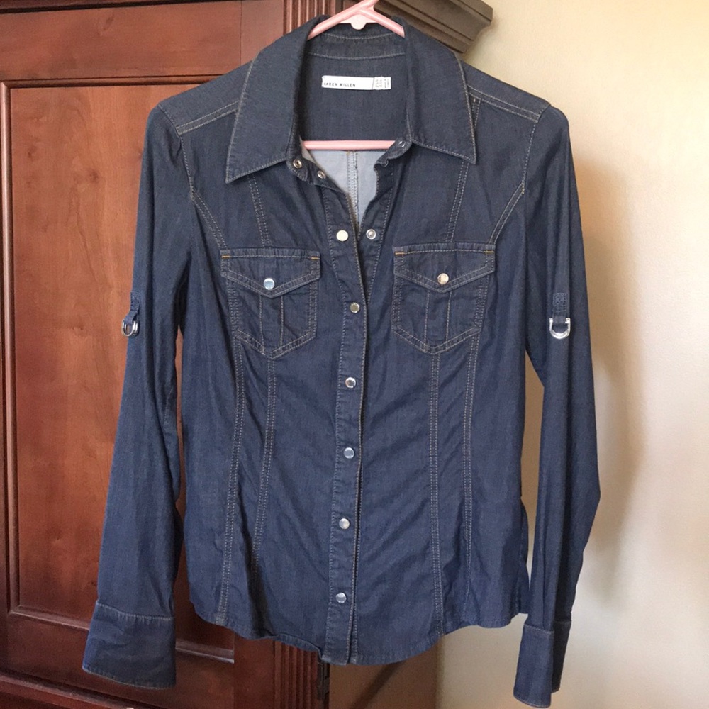 Stretchy Denim Top
